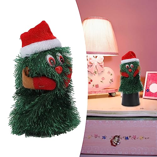 Árvore de Natal Giratória Musical para Entretenimento, Com Formato de Planta e Material de Algodão P