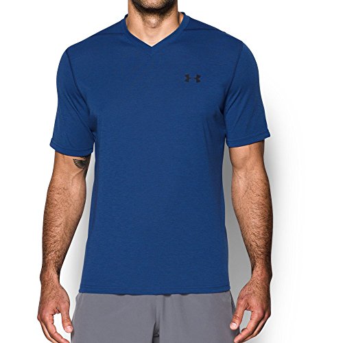Under Armour Men's Threadborne Striped V-Neck T-Shirt