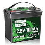 HYSINCERE 12.8V 100AH LiFePO4 Lithium Battery, Built-in 100A BMS, 1280Wh Energy. Perfect for Household，Off-Grid, RV, Solar Power System, Trolling Motor
