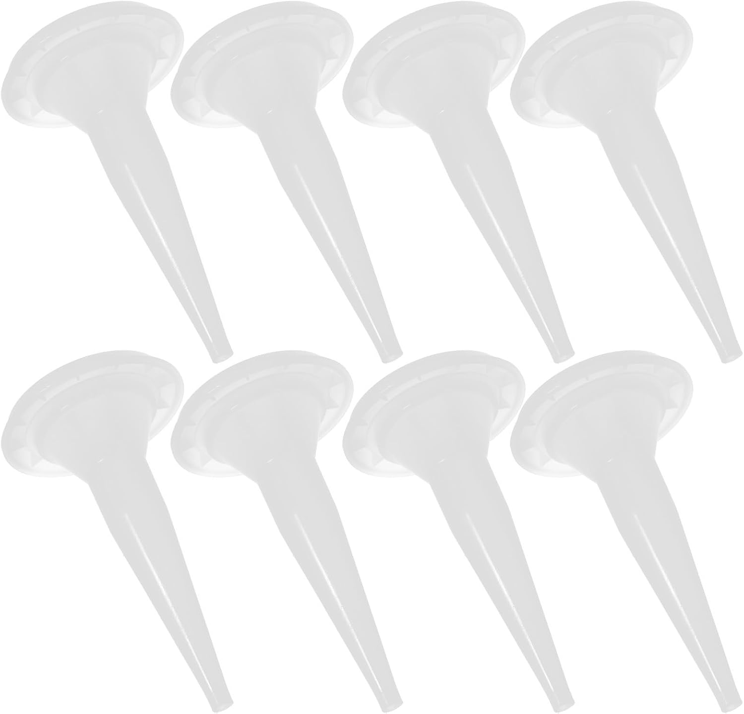 50pcs White Plastic Caulking Nozzle Tips V-shaped for Precise Application and Not Prone to Aging, Reusable Caulk Tool Applicator Kit for Caulking Doors and Sealing Projects