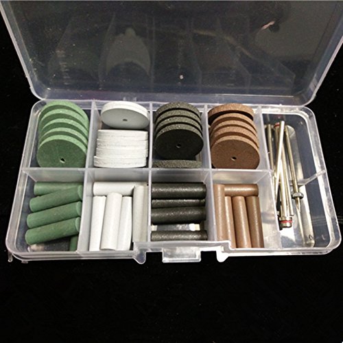 New 1 Set Dental Silicone Rubber Polishing Grinding Wheels Burs Coarse Fine Ultra Fine 5 Shank Mandrel 2.35Mm #TOP2