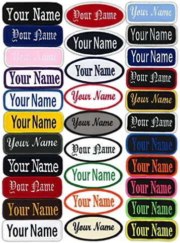 Name Patches Uniform or Work Shirt, Personalized, Embroidered New Styles New Fonts. Multiple Sizes to Choose from.