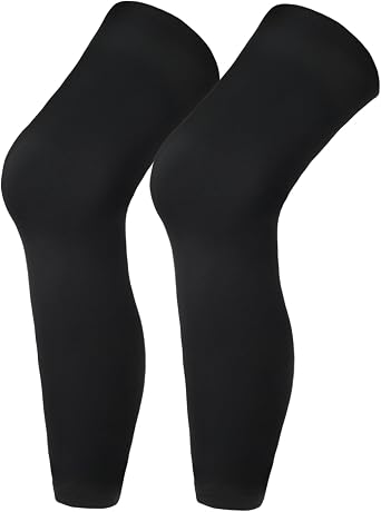 Compression Leg Sleeve, Basketball Leg Sleeve Full Length Sports Cycling Leg Sleeves Knee Brace Undersleeve for Men Women Running