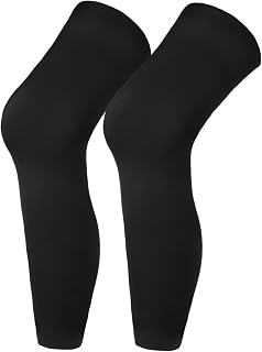 Compression Leg Sleeve, Basketball Leg Sleeve Full Length Sports Cycling Leg Sleeves Knee Brace Undersleeve for Men Women Running