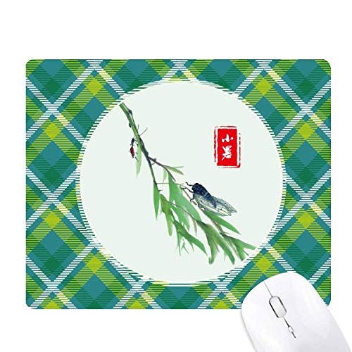 Chaleur solaire légère circlar pour ce tapis de souris à grille verte