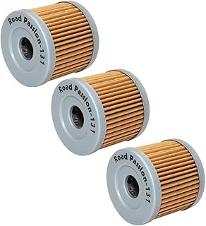 Road Passion High Performance Oil Filter Replacement for SUZUKI AN400 Burgman Winter Edition 400 2012/ SUZUKI AN400 Z Burgman Executive ABS 400 2009-2016/ SUZUKI CS125 ROADIE 125 1983-1987 3PCS