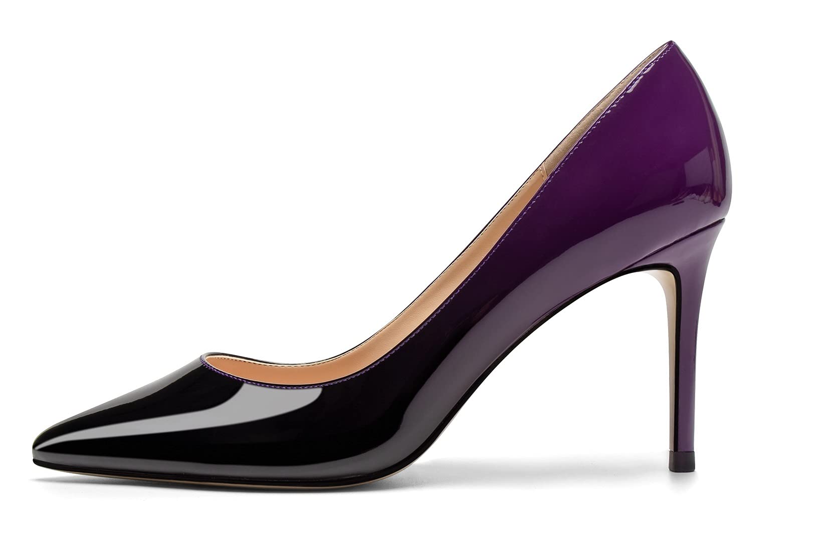 Mettesally Women's Pointed Toe High Heels Gradient Pumps Stiletto Heels Usual Wedding Party Dress Shoes