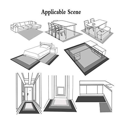 Keukens Woonkamer Gang Carpet Runner Moderne geometrische, Keukenloper Long Beschikbaar Aanpasbaar - Tapijt Runner Hall… - Afbeelding 8