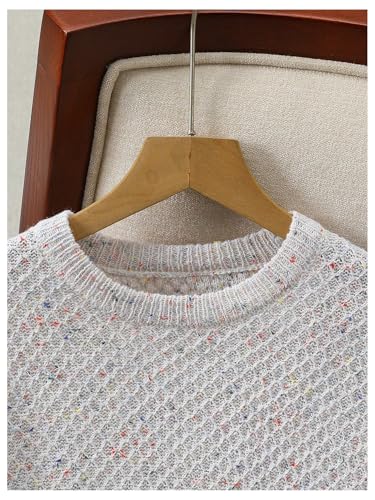 SOLY HUX Girl's Sweater Crew Neck Long Sleeve Drop Shoulder Casual Knitted Pullover Top3