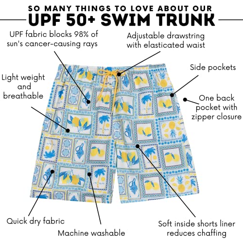 SwimZip Men's Swim Shorts with Boxer Brief Liner and UPF 50+ Sun Protection4