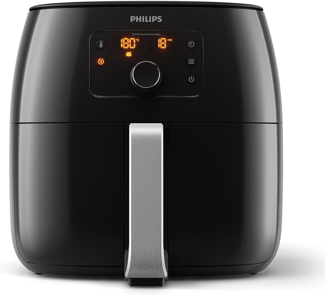 Philips Premium Airfryer XXL - 7.3 L, Friteuse Sans Huile, Technologie Rapid Air et Élimine Graisses, Séparateur Inclus, NutriU App...