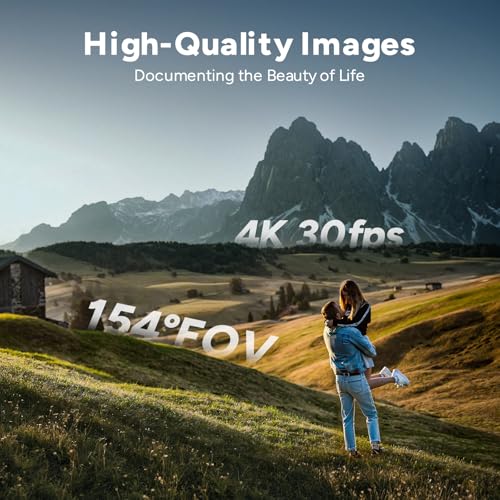 Image of SJCAM C300,4K Travel Pocket Camera with 7hour Long Recording,Wearable Body Cam,6-Axis Gyro Stabilizer POV Cam for Daily Vlogs,Dual Touch Screen,30M Waterproof,User-Friendly for Beginners