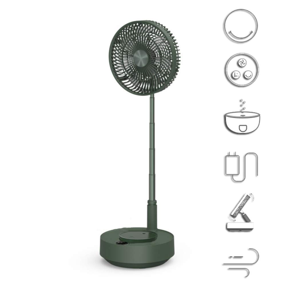 Ventilateur sur pied brumisateur FACAI rafraîchisseur d air USB vert