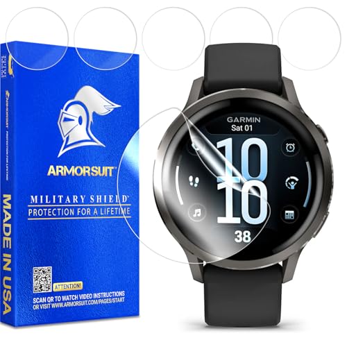 ArmorSuit 6 Pack for Garmin Venu 4 (41mm) Screen Protector MilitaryShield HD Clear TPU Film - Made in USA