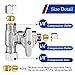 Fridge Water Line Kit Connector - Refrigerator Ice Maker Water Line Splitter, Also Available for Ice Maker Outlet Box, Drinking Water Faucet, Water Filtration System(1/4