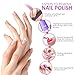 Gel Nail Polish Remover Tool - 200pcs Lint Free Nail Wipes 10pcs Nail Polish Remover Clips Pump Dispenser Cuticle Pusher Nail Brushes Nail File Nail Buffer BTArtbox Gel Polish Remover Tools Kit