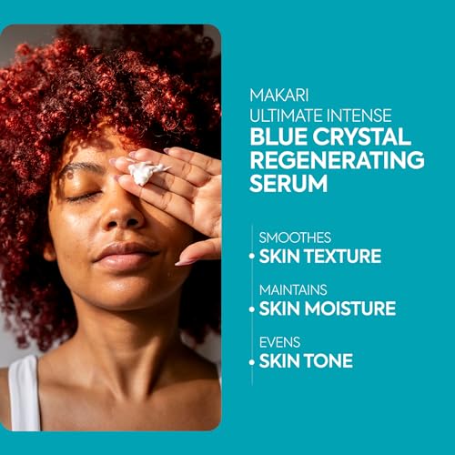 Makari Ultimate Intense Blue Crystal Regenerating Serum (50 ml) | Hydrating & Brightening-Inspired Serum for Face & Body | Skin Care with Glutathione, Collagen & Vitamin C