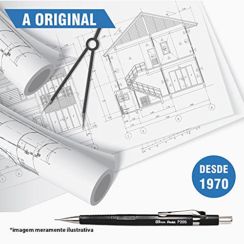 Lapiseira Sharp P200 Pentel 0.9mm Cobre Metálico