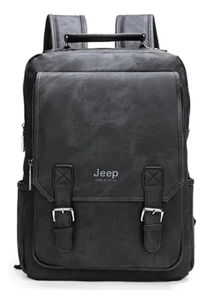 Mochila Jeep Buluo Militar Jp2009 Marrom 3 Comp. (Preto)