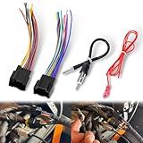 Bedalio Radio Wiring Harness with Antenna Adapter Compatible with 2006-2013 GM GMC Sierra Chevy Impala Buick Cadillac Install Aftermarket Stereo CD Player Receiver Wire Cable Adapter