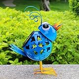Solar Animal Lights, Metal Yard Art Animals,Iron Bird Statues for Garden Outdoor Yard Backyard Decoration and Ornaments