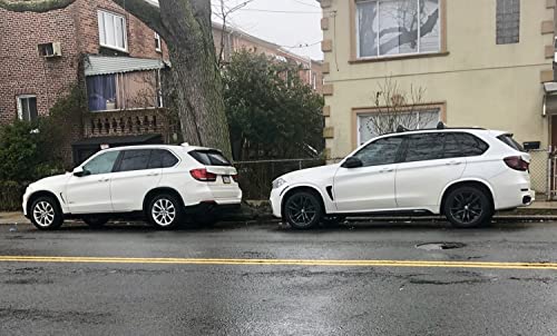 Image of iJDMTOY Dark Smoked Lens Rear Bumper Reflector Lenses Compatible With 2014-2019 BMW F15 X5 w /M-Package Bumper ONLY, OE-Spec LH RH Assembly