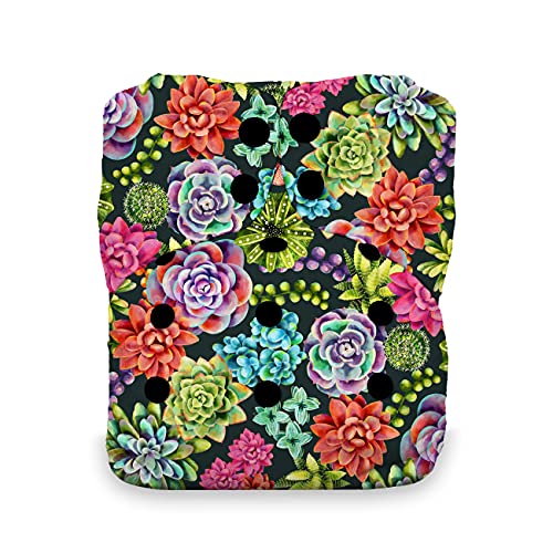 Image of Thirsties Stay Dry Natural One Size All in One Reusable Cloth Diaper, Snap Closure, Desert Bloom