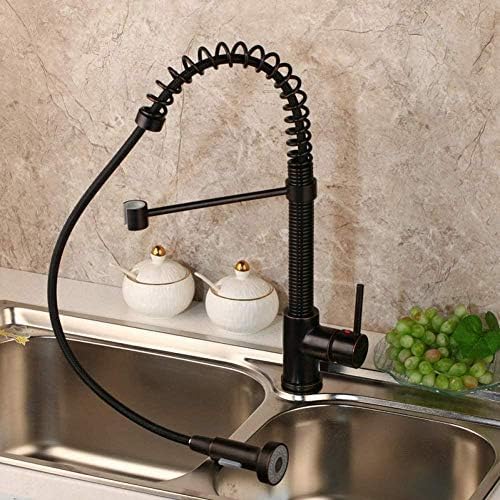 Robinet de cuisine chromé au design moderne monté sur pont - 6