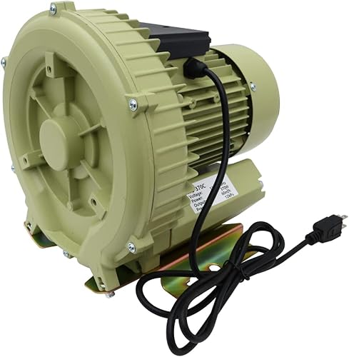 INTBUYING Bomba industrial 110V 60HZ del ventilador de aire del vórtice del tanque de peces del estanque de los mariscos de la acuicultura