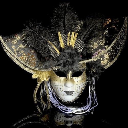 Masque de carnaval vénitien pour performance artistique et théâtre