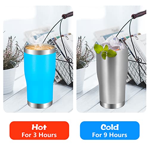 Image of VEGOND 20oz Tumbler Stainless Steel Tumbler Cup with Lid And Straw Vacuum Insulated Double Wall Travel Coffee Mug(Stainless 1 Pack)