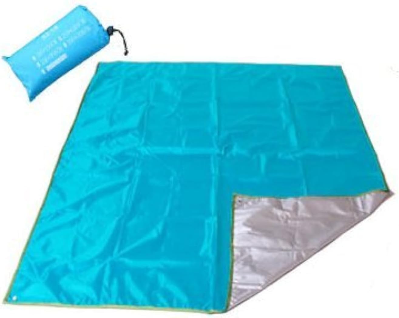 BlueSunshine Waterproof Camping Tarp for Picnics, Tent Footprint, Sunshade,BlueSunshine Mutifunctional Tent Footprint with Carrying Bag for Picnic, Hiking, 118" *118" (Blue)
