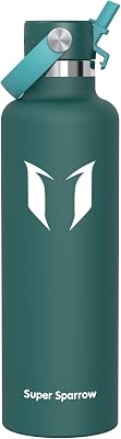 Super Sparrow Borraccia Termica, Acciaio Inox Bottiglia Termica - 350ml, 500ml, 750ml, 1L, 1.2L - Senza BPA Borracce, Borraccia Bambini per Scuola, Sport, Campeggio, Yoga, Palestra, Ciclismo