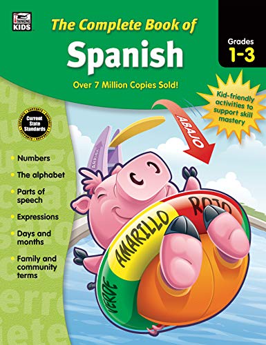 Carson Dellosa | Complete Book of Spanish Workbook for Kids | 416pgs