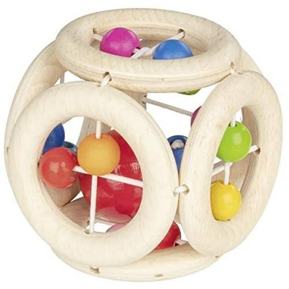 Goki Dado sonagli e Cerchi di Peluche, Beige (765980)