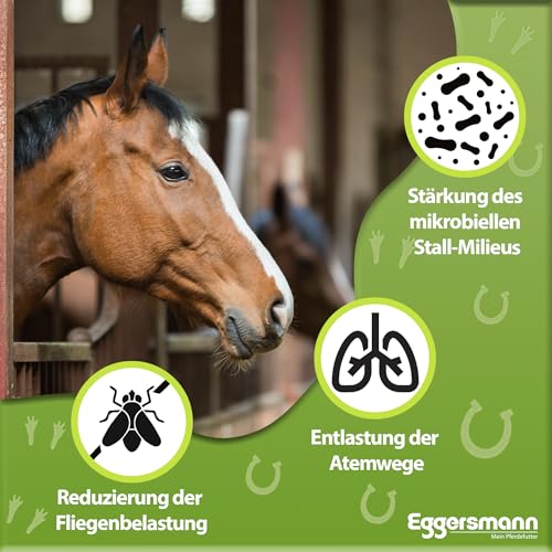 Eggersmann Mein Pferdefutter EMH Stall Hygiene 5 l - Flüssigkonzentrat für den Stall - Reiniger zur Verdrängung von Keimen, unangenehmen Gerüchen & Verschmutzungen - Deutsche Herstellung
