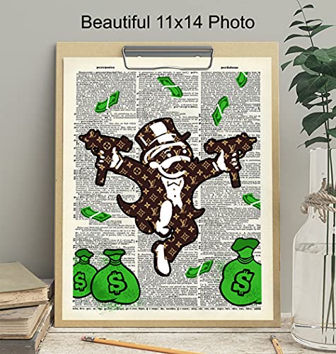 Yellowbird Art & Design Large 11X14 - Designer Lv Monopoly Man Poster thumb #3