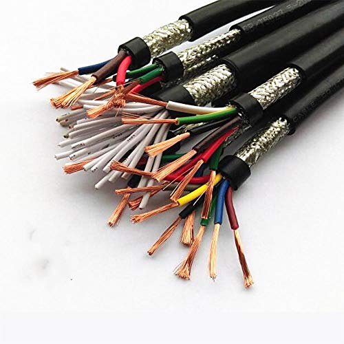 22AWG 0,3 mm2 mehradriges abgeschirmtes Kabel, 2/3/4/5/6/7/8/10/12/14/16/20/24 Interferenz-Steuerleitung Wechselrichtersignalleitung   6 Adern
