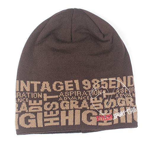 Bonnet tricoté contre le froid aux oreilles chapeau épais et chaud pour homme