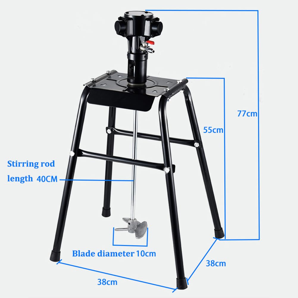 Máquina mezcladora de pintura neumática de 5 galones/20 L, agitador mezclador de aire, máquina agitadora mezcladora de revestimiento de pintura con plataforma elevadora, para revestimiento de pintura