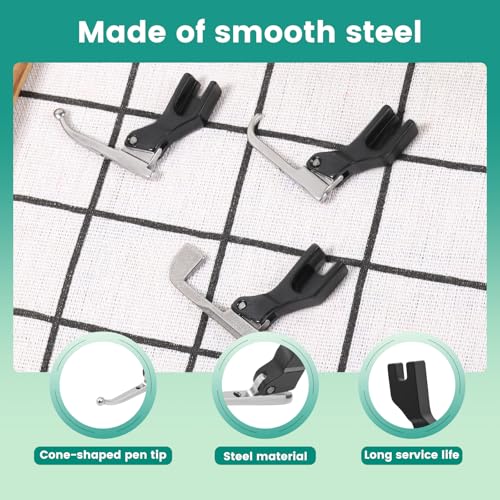 Set de 3 pies prensatelas especiales para lentejuelas y cuentas miniatura 4