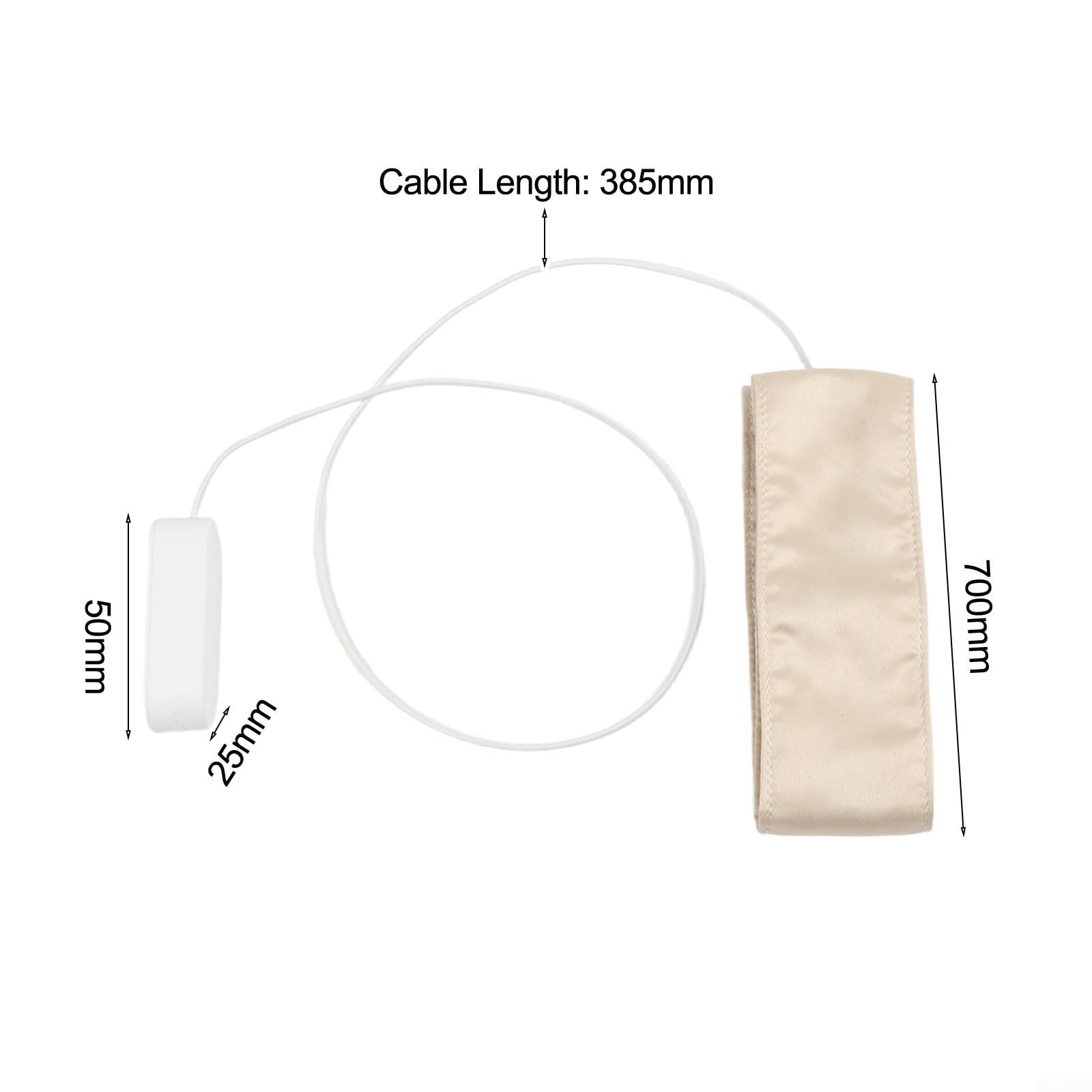 Für Smart Drucksensor für Tuya For Zigbee | Präsenzerkennungsmatte mit einstellbarem Timing 1–600s | Fernüberwachung per App für Stuhl, Sofa, Bett, Automatisierung | Weiß (für Gateway (70 cm)