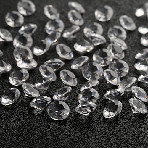 HERZWILD Dekospass - Diamantes decorativos (aprox. 1100 unidades, 10 mm), transparente Cover