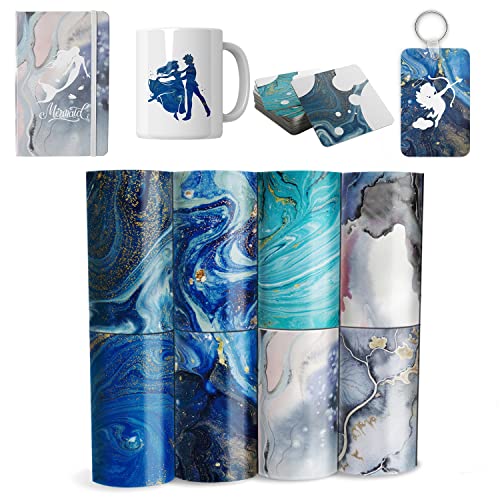Papier de transfert de chaleur pour t-shirts, tasses et sous-verres 11,4x30,5cm