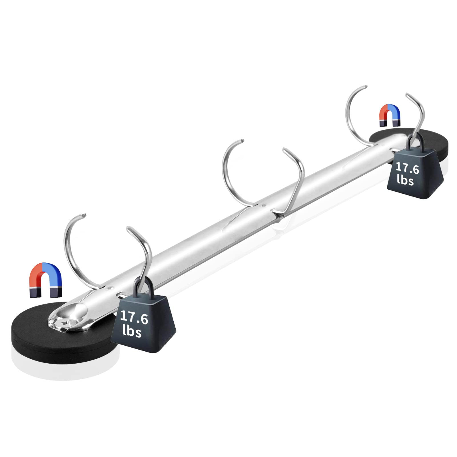 D-Ring Binder with 1 Inch Magnetic Hanging Rings - 3 Ring Binder Locking Mechanism for Standard Letter Paper