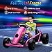 TricaLktdp Heavy Duty Electric Go Kart for Kids 8–14, 24v Ride-on Racing Toy with Dual 300w Motors, Impact-Resistant PE Body & Iron Frame, 8.1 MPH Drifting Fun, Max Load 155 Lbs,Music, Horn, Seat Belt