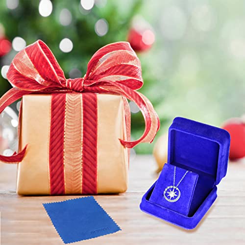 Nonnyl Pearl-Necklace-Compass-Gift For Wife - Fine Jewelry Women Wedding Anniversary, Sterling Silver S925 Pendant Christmas Mothers Day Gifts Girlfriend Birthday Gifts For Her, Girls Necklaces For Daughter Valentines Day #TOP6