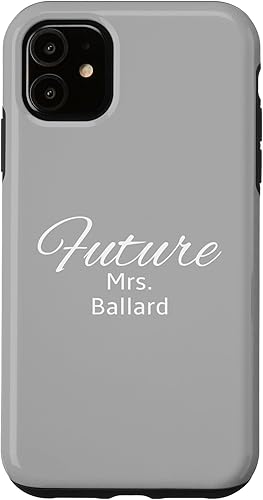 Vista 7 de iPhone 12/12 Pro Mrs. BALLARD personalized engagment announcment Case