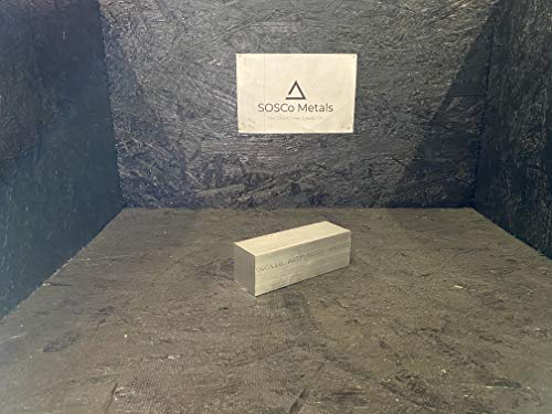 2" X 2" 6061 Square Aluminum Solid Flat BAR 6" Long +.1"/-0 T6511
