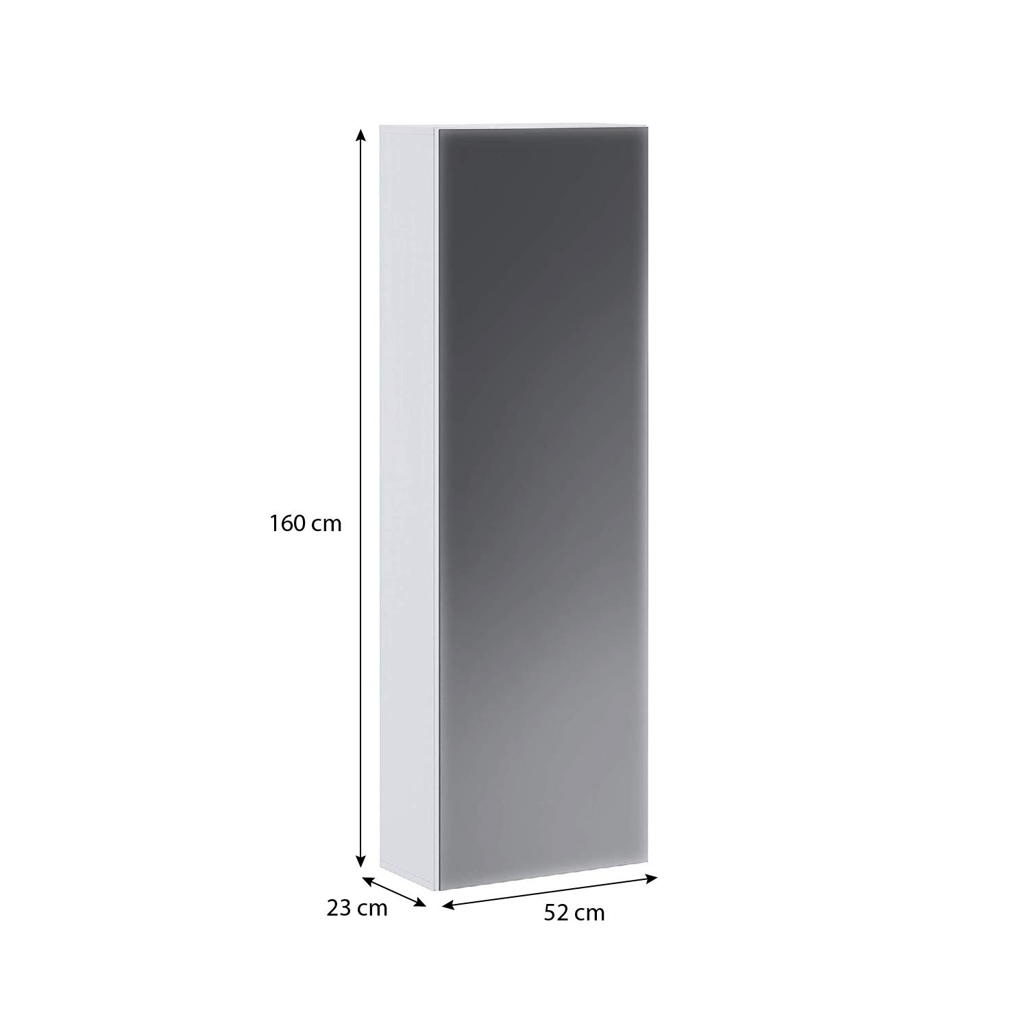 Bricozone Scarpiera Con Specchio Alta Salvaspazio Moderna Fino A 14 Paia Di Scarpe Mobile Slim Da Ingresso Con Anta Reversibile 7 Ripiani Bianco Lucido Arredo Per Corridoio O Camera Da Letto